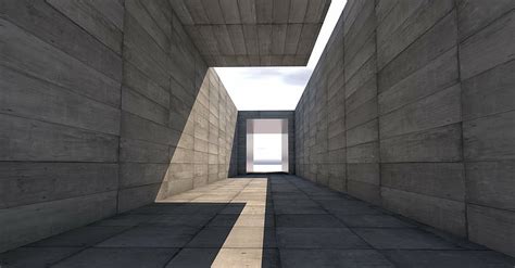 Hd Wallpaper Gray Concrete Wall Tunnel End Architecture Passage Building Wallpaper Flare