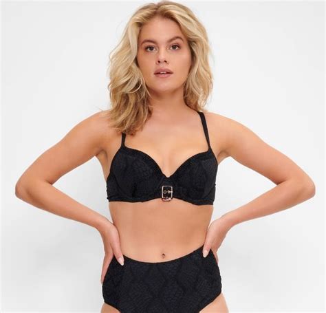 LingaDore Voorgevormde Bikini Top 7101BT Black 44D Bol