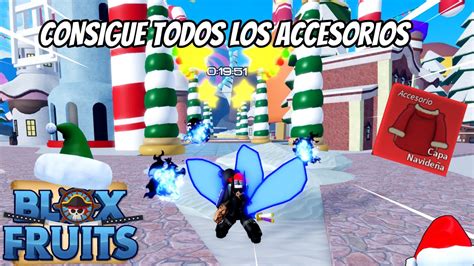 Como Conseguir Todos Los Accesorios De La Update Navideña En Blox Fruis