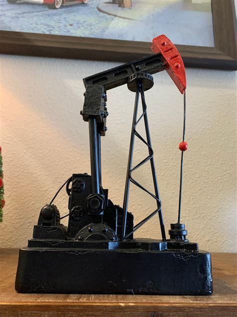 Oil Rig Pumpjack Derrick Rig Black Oil Rig Oil Rig Etsy