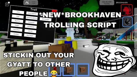 [fe] New Brookhaven Trolling Script Hack Annoy People 😂 Fluxus