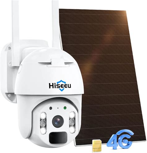 Amazon Hiseeu Wireless G Lte Cellular Security Camera K Solar