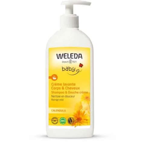 WELEDA BÉBÉ Crème Lavante Corps et Cheveux au Calendula 400ml