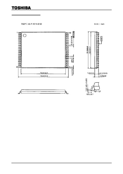 TC55V040AFT 55 Datasheet 10 11 Pages TOSHIBA 524 288 WORD BY 8 BIT