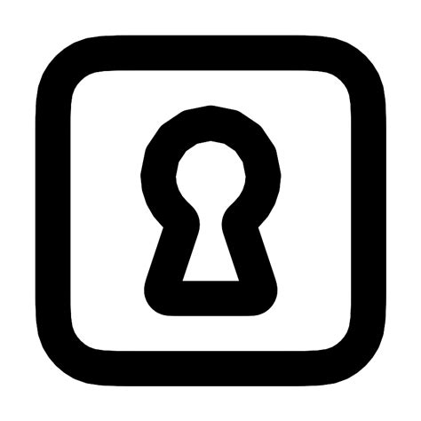 Lock Keyhole Square Vector Svg Icon Svg Repo