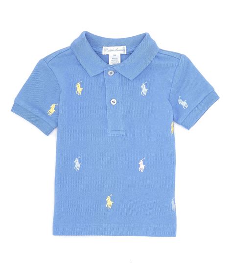 Ralph Lauren Baby Boys 3 24 Months Short Sleeve Polo Pony Mesh Polo