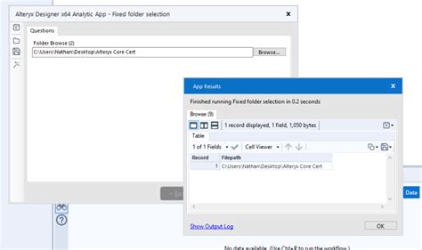 Solved Folder Browse Tool Error Alteryx Community
