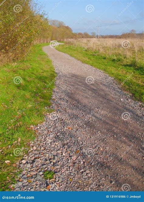 Gravel Country Path Winding Into The Distance Stock Photo Image Of