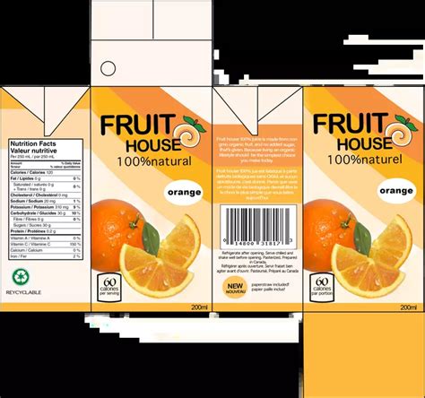 Fruit House 100 Centutere Juice Box Design