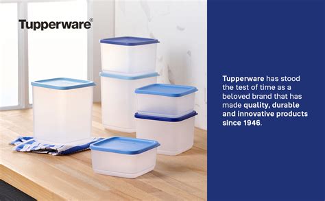 Tupperware Stacking Square Storage Set Dishwasher Safe