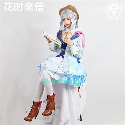 Genshin Impact Kamisato Ayaka Cosplay Costumes New Outfits Springbloom