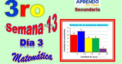 Aprendo En Casa Secundaria Matematica Y Plataforma