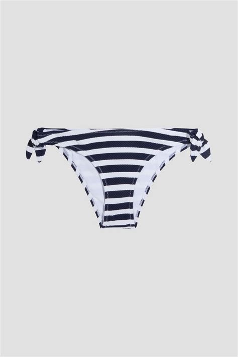 Heidi Klein Striped Stretch Seersucker Low Rise Bikini Briefs