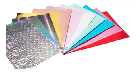 Papel Laminado Lamicote A4 1 Face 180g 30 Fls Varias Cores