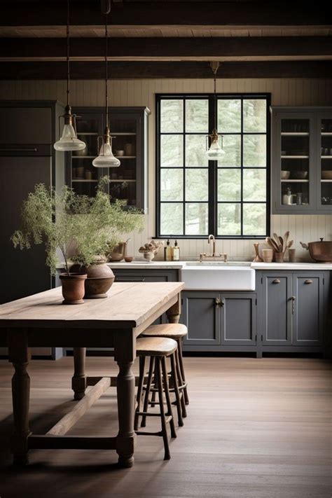 40 Aesthetic Moody Farmhouse Kitchen Ideas In 2024 Stylish Kitchen