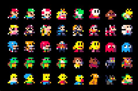 Geek Personnages Du Jeu Vid O En X Pixels From Paris Perler