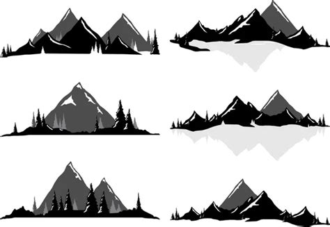 100,000 Mountain outline Vector Images | Depositphotos