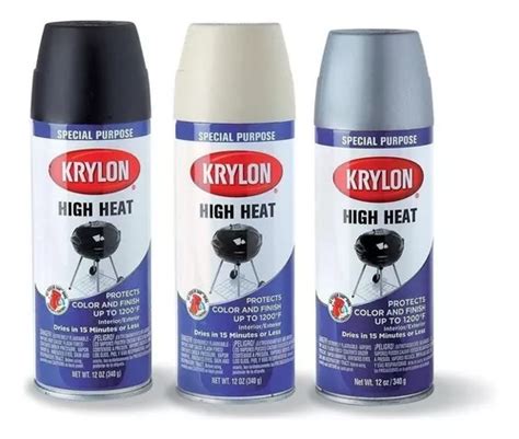 Aerosol Alta Temperatura Krylon X 284 Grs Color Blanco MercadoLibre