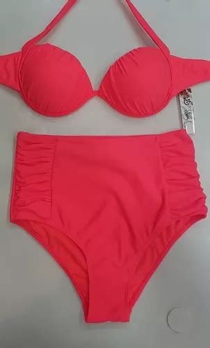 Bikini Vedetina Tiro Alto Taza Soft Push Up MercadoLibre