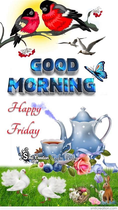 Good Morning Happy Friday Birds Image