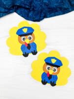 Turkey in Disguise Police Officer Craft For Kids [Free Template]