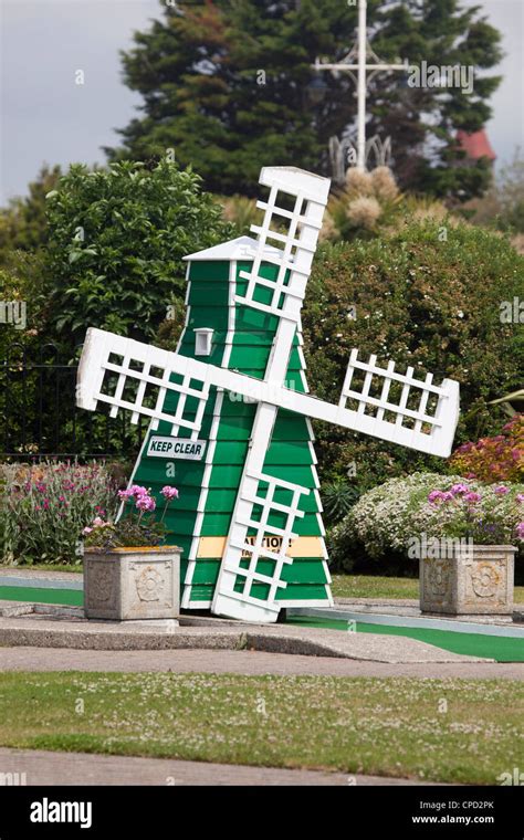 Miniature Golf Windmill Stock Photo - Alamy