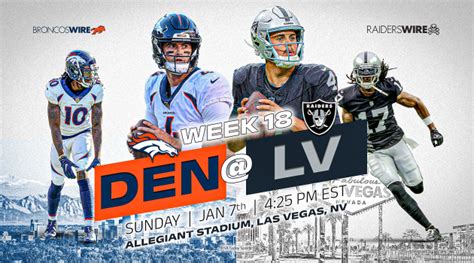 Denver Broncos Vs Las Vegas Raiders