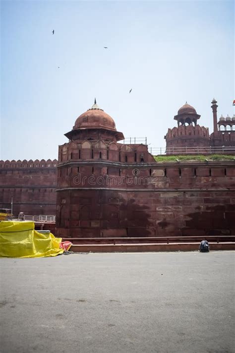 Architectural Details Of Lal Qila Red Fort Situated In Old Delhi