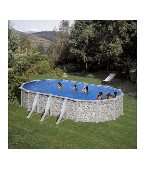 Piscine Hors Sol Acier Gre Alto Aspect Pierre Mx Mx M Prix