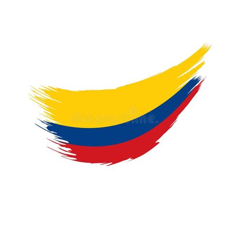 Bandera De Colombia, Ejemplo Del Vector Ilustración del Vector ...