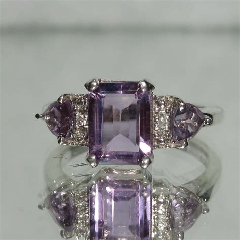 Vintage Sterling Silver Amethyst Ring Sz 5 M361 By Hiptrends2015 On