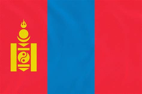 Premium Photo | National flag of mongolia background with flag of mongolia