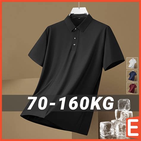 2xl 9xl Plus Size Polo Shirt Men Kemeja Polo Lelaki Lengan Pendek