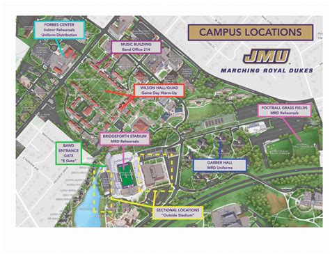 Marching Royal Dukes: Camp Map - JMU