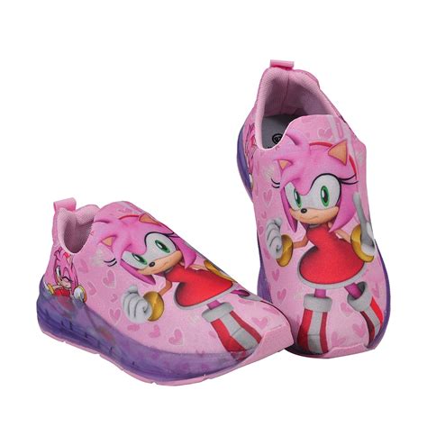 T Nis Led Infantil Feminino Unic Rnio Amy Rose Sonic Menina Novo Slip