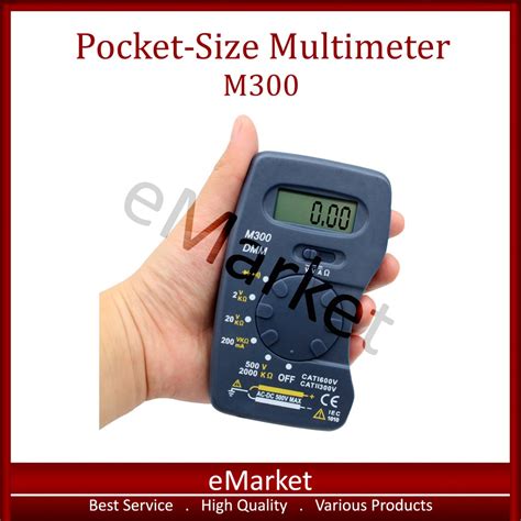 Jual Pocket Size Digital Multimeter M300 Ukuran Saku Mini Tipis Avometer Multitester Multi