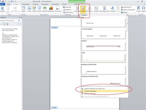 Word Dateinamen Und Speicherort Im Dokument Anzeigen