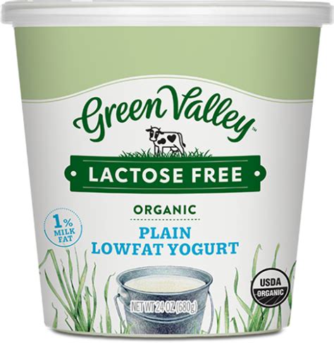 Lactose Free Organic Plain Yogurt 6oz Green Valley Lactose Free