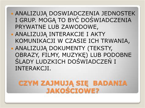 Ppt Projektowanie Bada Jako Ciowych Powerpoint Presentation Free