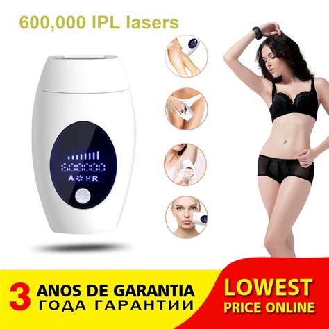 Aparelho De Depilação Ipl Laser Profissional 600000 Feminino Tela