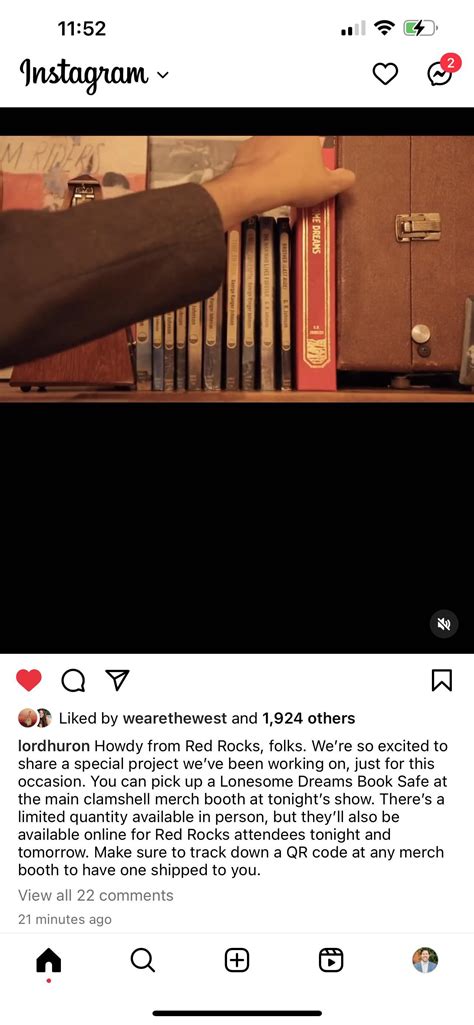 Red Rocks Exclusive Booksafe : r/lordhuron