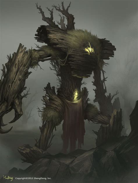 Tree Of Life Han Bing Creature Concept Art Fantasy Creatures