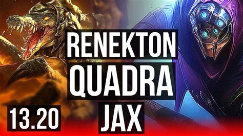 Renekton Vs Jax Top Quadra 8 1 6 Legendary 400 Games Kr