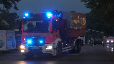 Neues Wechselladerfahrzeug Mtw Feuerwehr Pinneberg Wlf Kran Mit