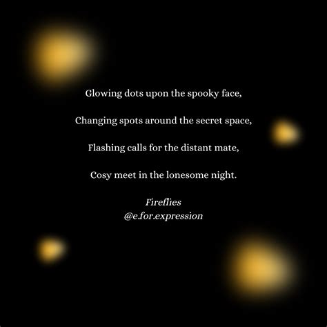 Poetry Fireflies Story In Poetry Medium