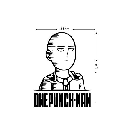 One Punch Man Saitama Anime Decal Sticker