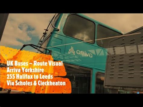 UK Buses Route Visual Arriva Yorkshire 255 Halifax To Leeds Via