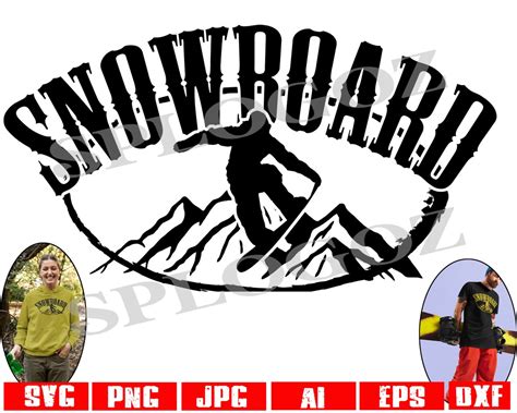 Snowboard Svg Snowboarding Svg File Snowboarder Svg Snowboard Svg