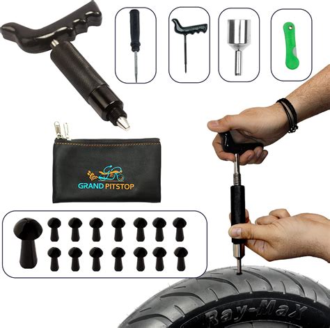 Grand Pitstop Pcs Tubeless Tire Puncture Repair Kit With Mushroom