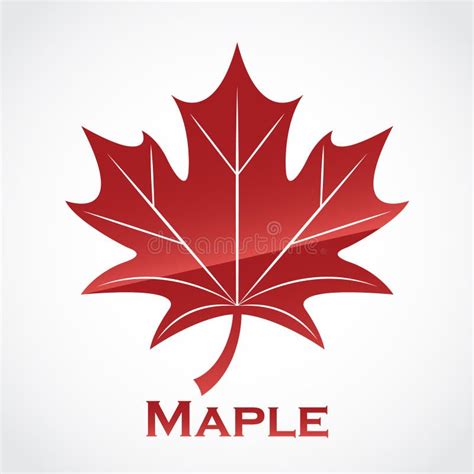 Red Canada 150 Maple Leaf Emblem Icon Stock Vector Illustration Of